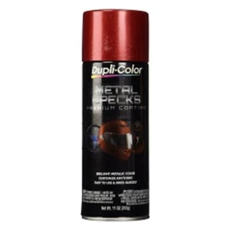 Duplicolor MS300 11 Oz Aerosol Metal Specks Spray Paint; Retro Red